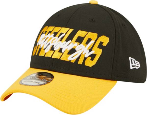 New Era Men's Pittsburgh Steelers 2022 NFL Draft 39Thirty Black Stretch Fit Hat