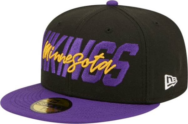 New Era Men's Minnesota Vikings 2022 NFL Draft 59Fifty Black Fitted Hat