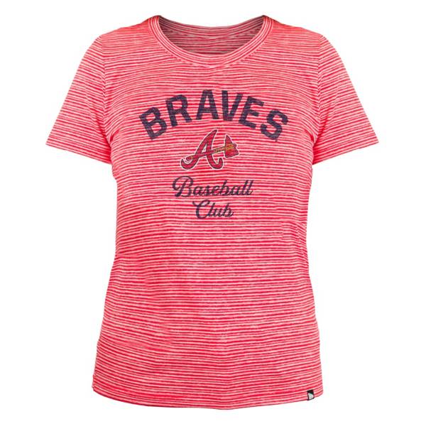 New Era Women's Atlanta Braves Space Dye Red T-Shirt product image