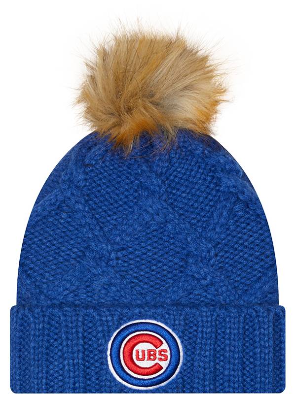 New Era Women's Chicago Cubs Blue Luxe Knit Hat