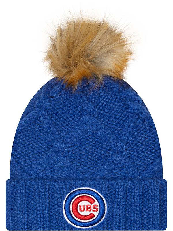 New Era Women's Chicago Cubs Blue Luxe Knit Hat product image