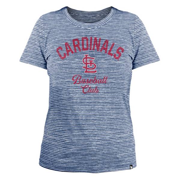 New Era Women's St. Louis Cardinals Space Dye Blue T-Shirt