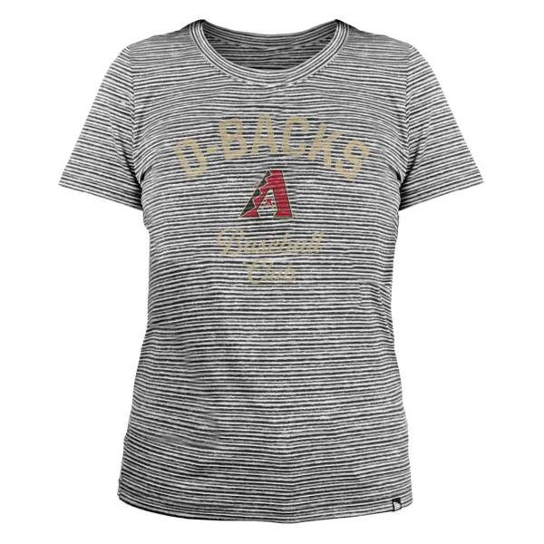 New Era Women's Arizona Diamondbacks Space Dye Black T-Shirt