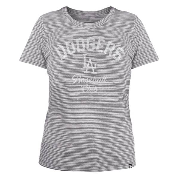 New Era Women's Los Angeles Dodgers Space Dye Gray T-Shirt