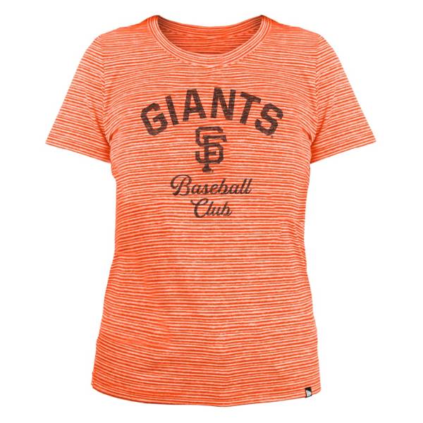New Era Women's San Francisco Giants Space Dye Orange T-Shirt