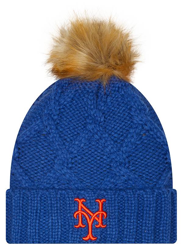 New Era Women's New York Mets Blue Luxe Knit Hat