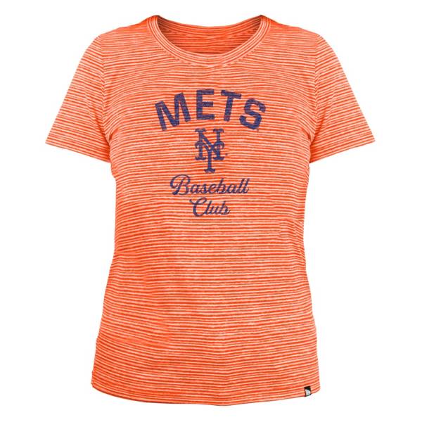 New Era Women's New York Mets Space Dye Orange T-Shirt