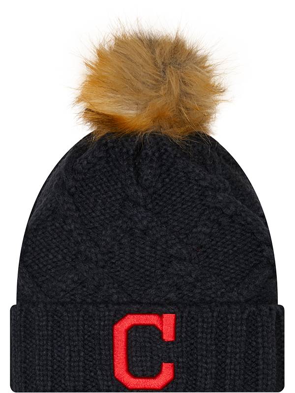 New Era Women's Cleveland Indians Navy Luxe Knit Hat product image