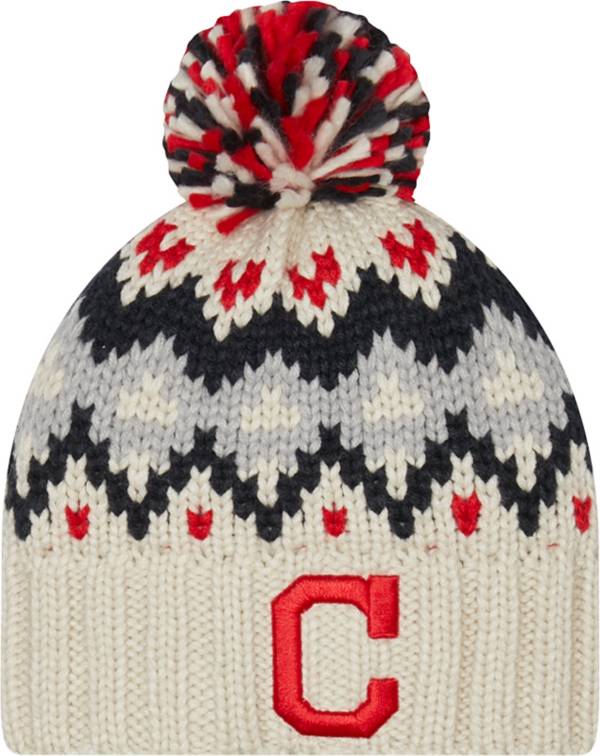 New Era Women's Cleveland Indians Navy Frost Knit Hat