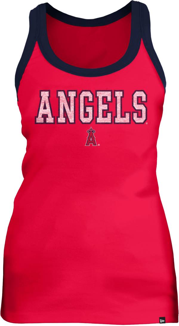 New Era Women's Los Angeles Angels Red Racerback Athletic Tank Top