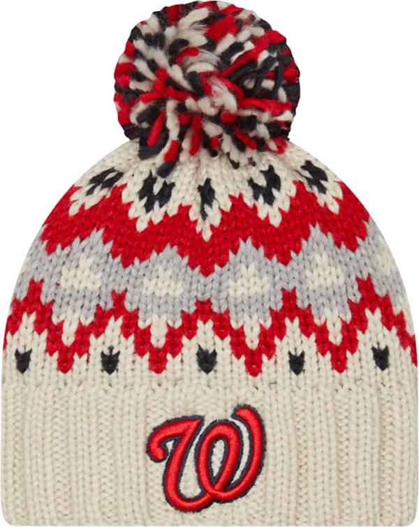 New Era Women's Washington Nationals Red Frost Knit Hat