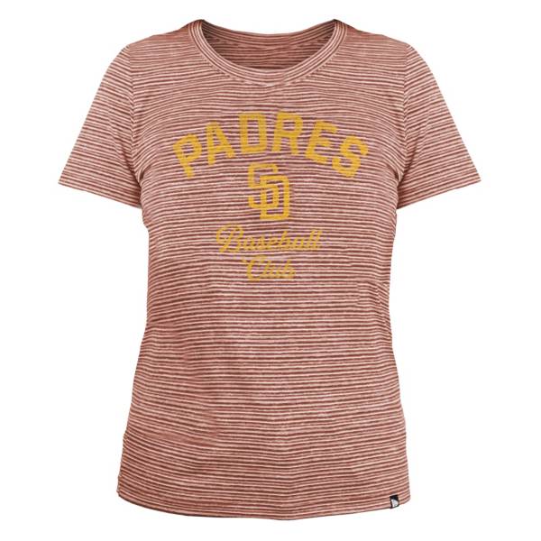 New Era Women's San Diego Padres Space Dye Brown T-Shirt