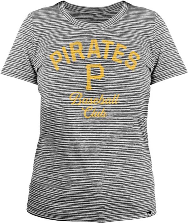 New Era Women's Pittsburgh Pirates Space Dye Black Graphic T-Shirt