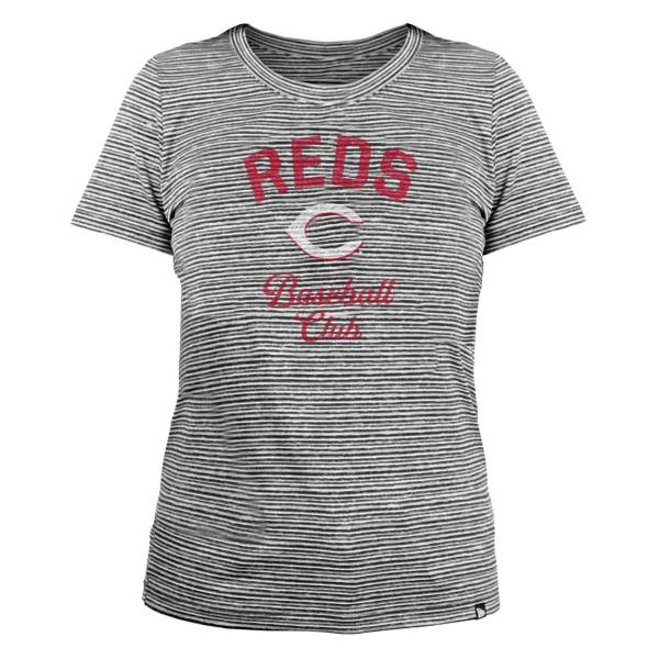 New Era Women's Cincinnati Reds Space Dye Black T-Shirt
