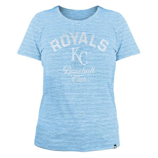 New Era Women's Kansas City Royals Space Dye Blue T-Shirt