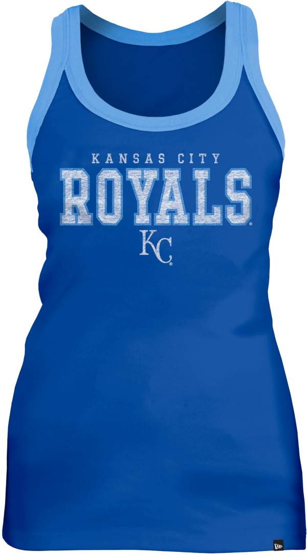 New Era Women's Kansas City Royals Blue Racerback Athletic Tank Top