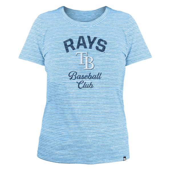 New Era Women's Tampa Bay Rays Space Dye Blue T-Shirt