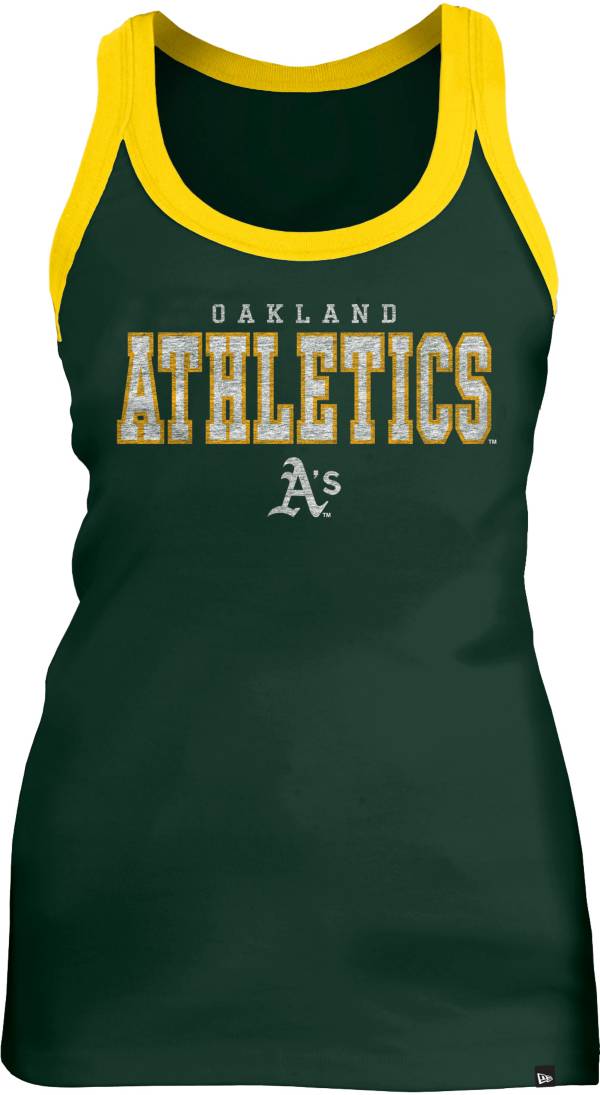 New Era Women's Oakland Athletics Green Racerback Athletic Tank Top product image