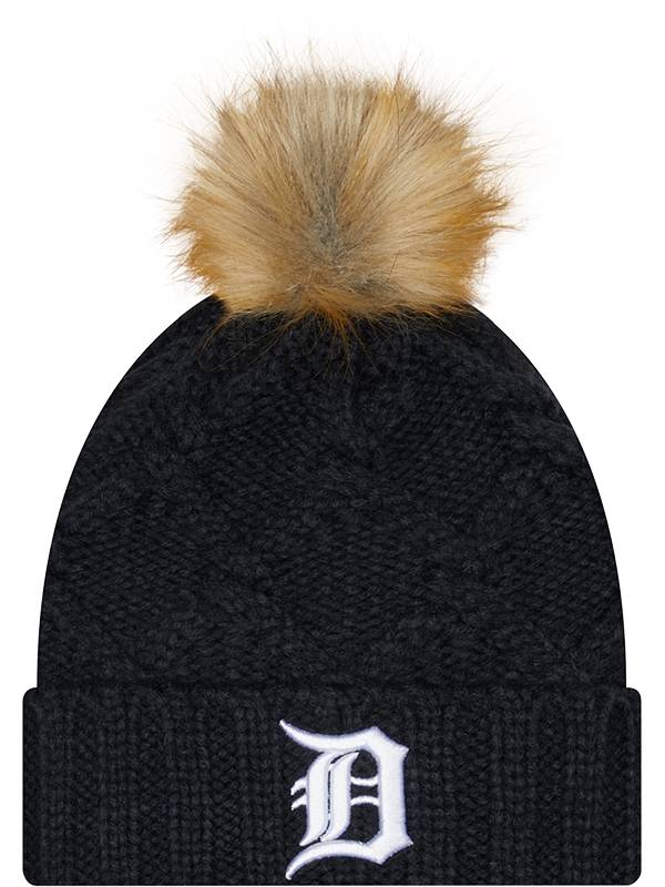 New Era Women's Detroit Tigers Navy Luxe Knit Hat