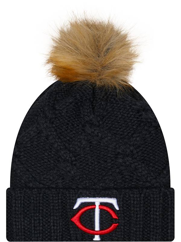 New Era Women's Minnesota Twins Navy Luxe Knit Hat