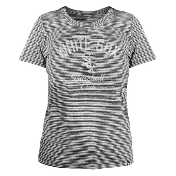 New Era Women's Chicago White Sox Space Dye Black T-Shirt