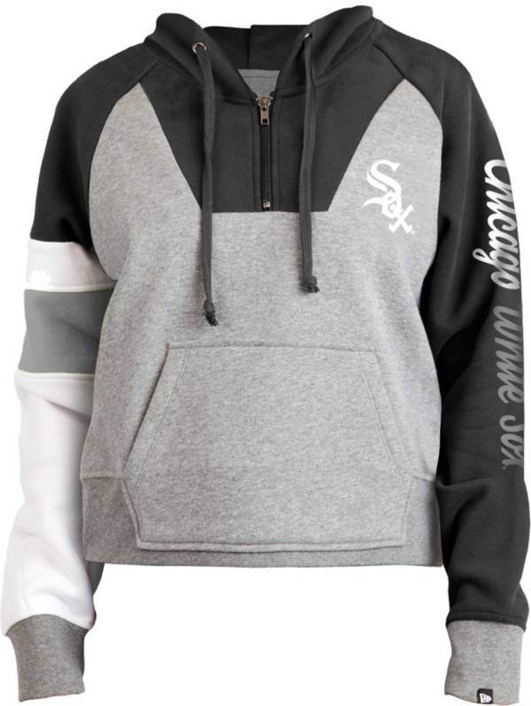 New Era Women's Chicago White Sox Grey Tri-Blend Fleece Hoodie