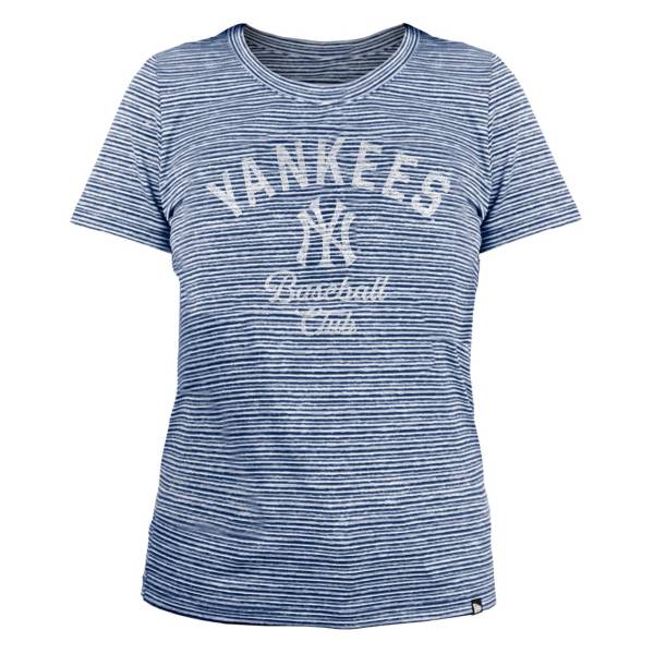 New Era Women's New York Yankees Space Dye Blue T-Shirt