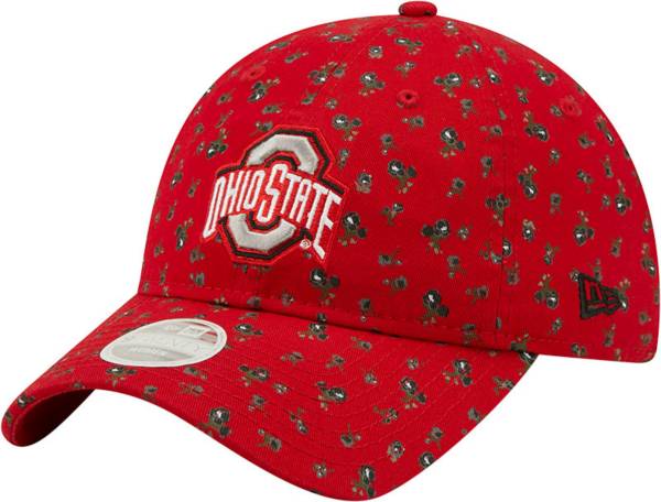 New Era Women's Ohio State Buckeyes Scarlet 9Twenty Floral Adjustable Hat