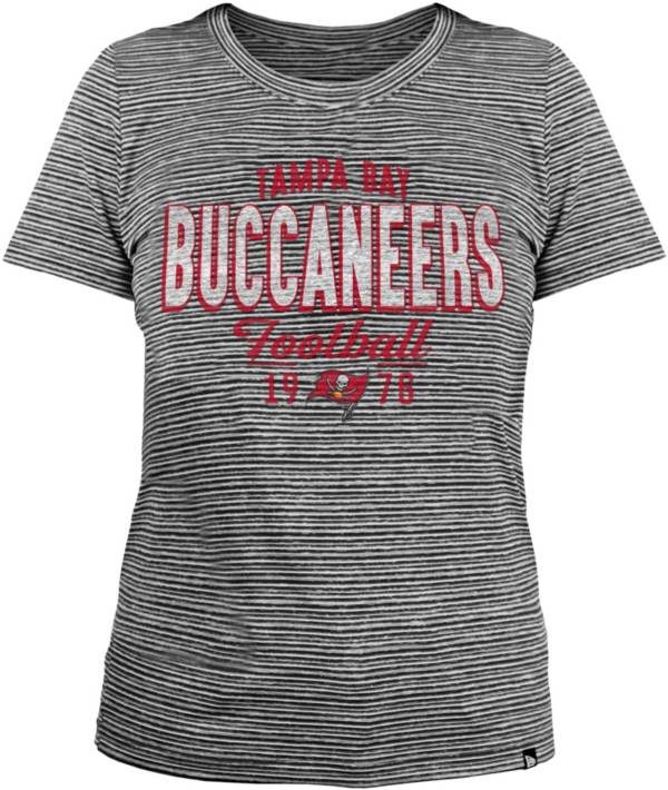 New Era Women's Tampa Bay Buccaneers Space Dye Grey T-Shirt