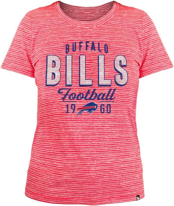 New Era Women's Buffalo Bills Space Dye Red T-Shirt