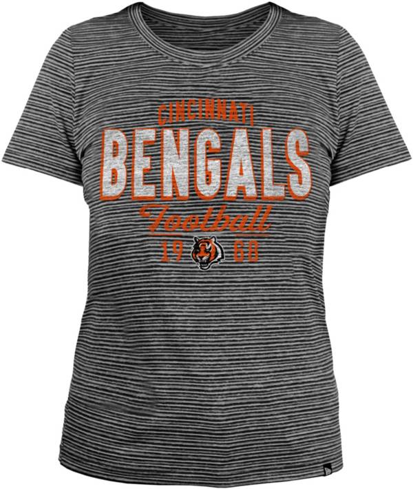 New Era Women's Cincinnati Bengals Space Dye Black T-Shirt