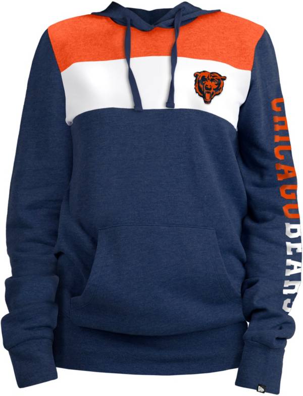 New Era Women's Chicago Bears Fleece Navy Pullover Hoodie