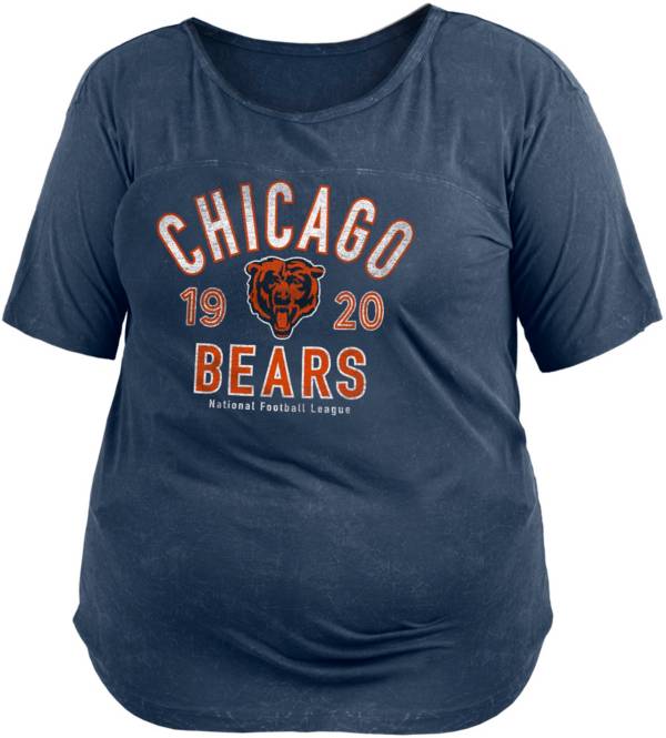 New Era Women's Chicago Bears Mineral Navy Plus Size T-Shirt product image