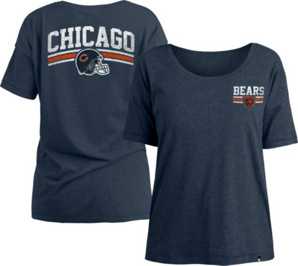 New Era Women's Chicago Bears Relaxed Back Navy T-Shirt