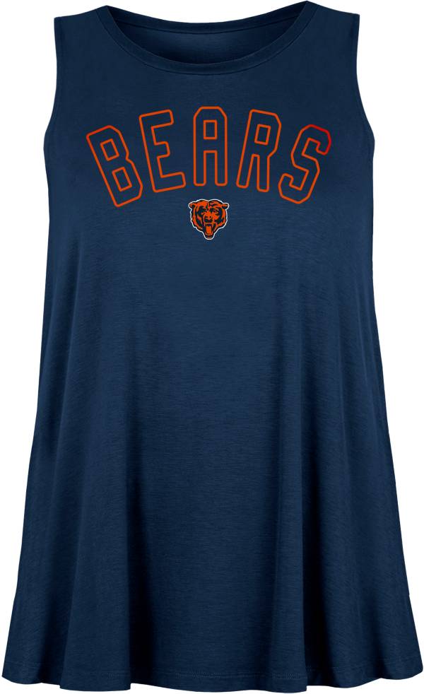 New Era Women's Chicago Bears Rayon Spandex Navy Tank Top