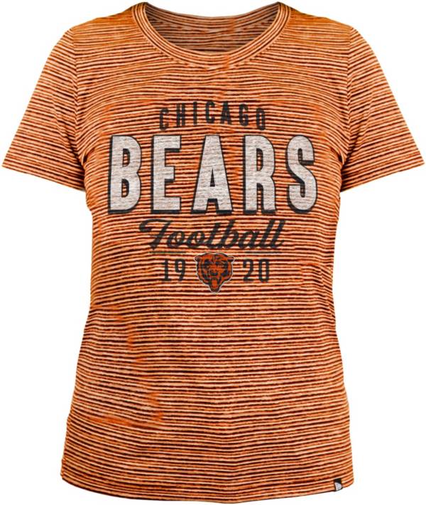 New Era Women's Chicago Bears Space Dye Orange T-Shirt