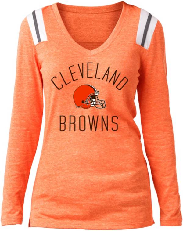 New Era Women's Cleveland Browns Arch City Orange Long Sleeve T-Shirt product image