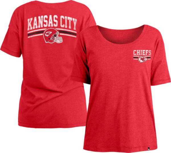 New Era Women's Kansas City Chiefs Relaxed Back Red T-Shirt