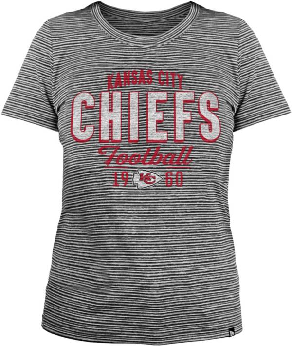 New Era Women's Kansas City Chiefs Space Dye Grey T-Shirt