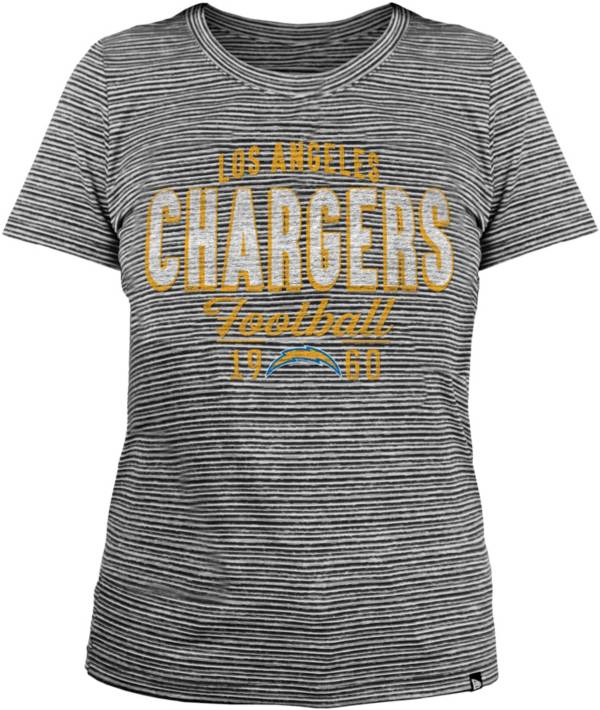 New Era Women's Los Angeles Chargers Space Dye Grey T-Shirt