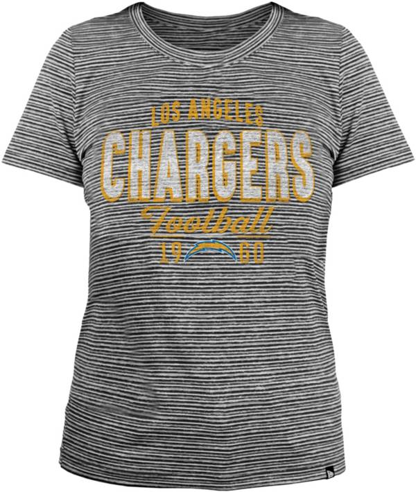 New Era Women's Los Angeles Chargers Space Dye Grey T-Shirt product image