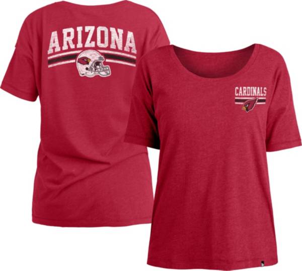 New Era Women's Arizona Cardinals Relaxed Back Red T-Shirt