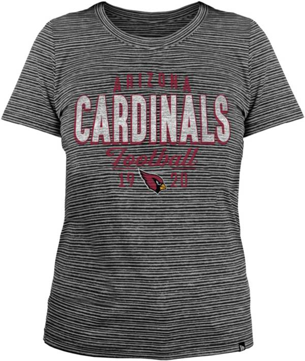 New Era Women's Arizona Cardinals Space Dye Black T-Shirt