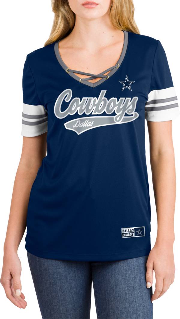 New Era Women's Dallas Cowboys Polyester X Navy T-Shirt