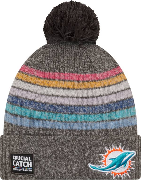 New Era Women's Miami Dolphins Crucial Catch Grey Knit