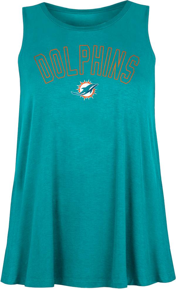 New Era Women's Miami Dolphins Rayon Spandex Aqua Tank Top