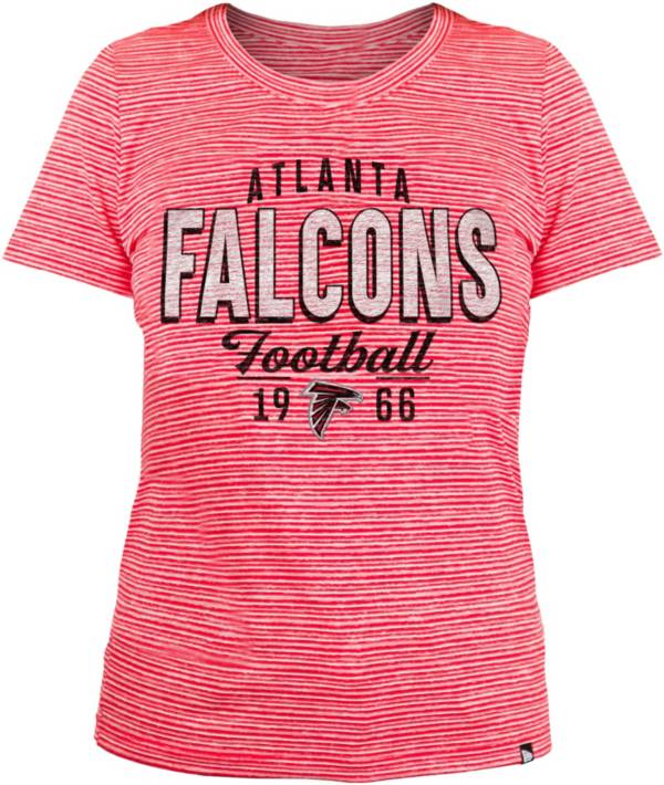 New Era Women's Atlanta Falcons Space Dye Red T-Shirt