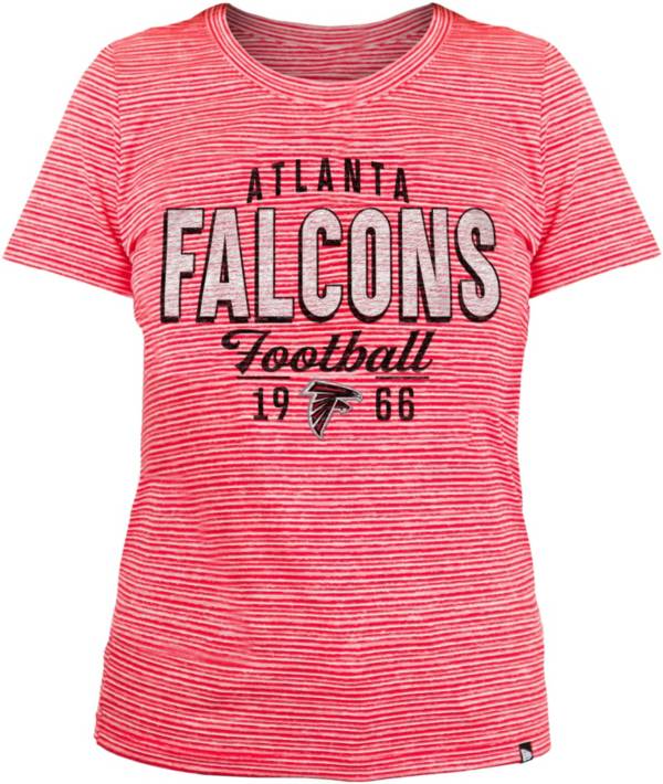 New Era Women's Atlanta Falcons Space Dye Red T-Shirt product image