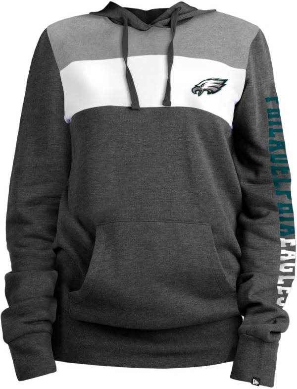 New Era Women's Philadelphia Eagles Fleece Black Pullover Hoodie