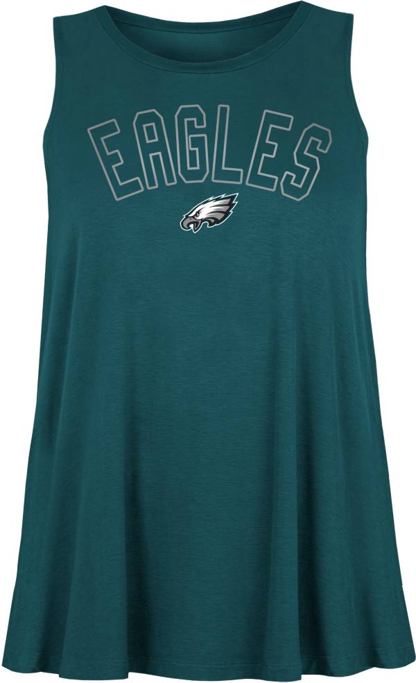 New Era Women's Philadelphia Eagles Rayon Spandex Green Tank Top